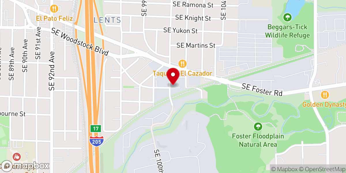 Map showing location of Southeast Christian Center