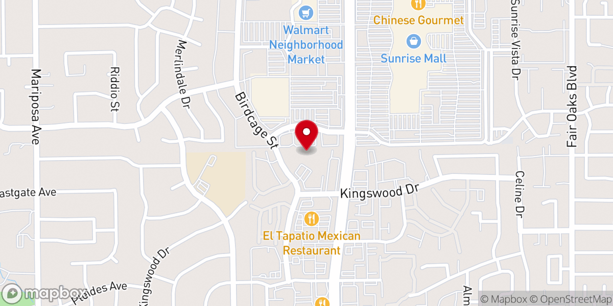 Map showing location of St. Mark's Lutheran Church