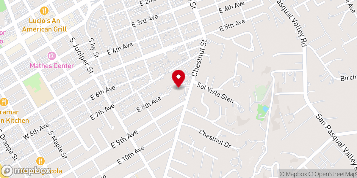 Map showing location of Trinity Episcopal Church