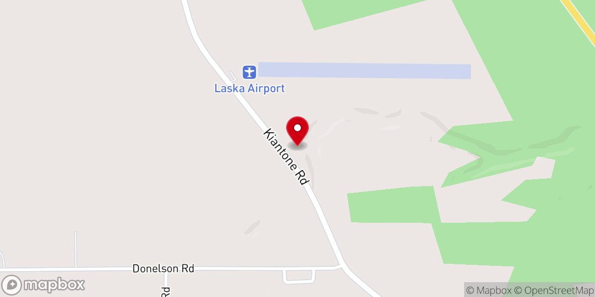 Map showing location of Kiantone Congregational Church
