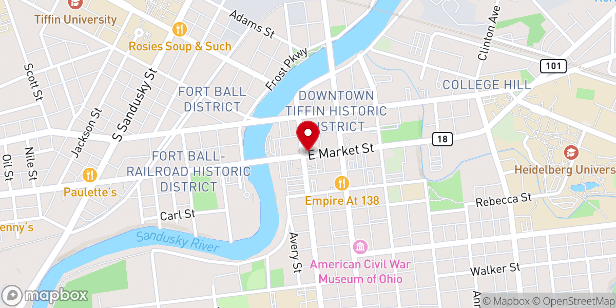 Map showing location of River of Life Ministries Incorporated