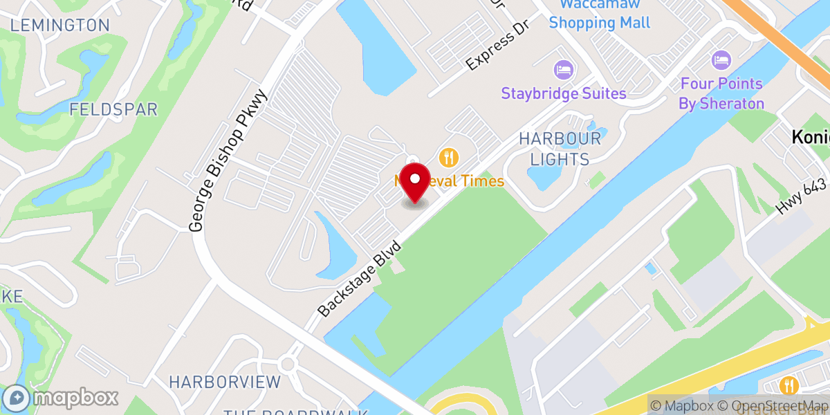 Map showing location of Palmetto Pointe Church - Myrtle Beach
