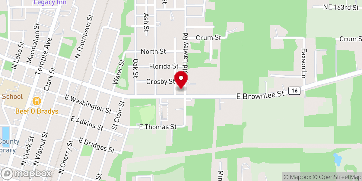Map showing location of Church-God By Faith Learning