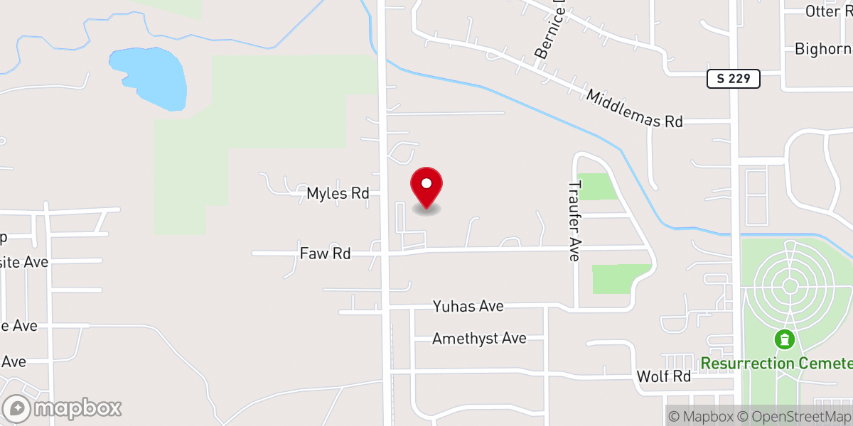 Map showing location of Fortress of Joy Church