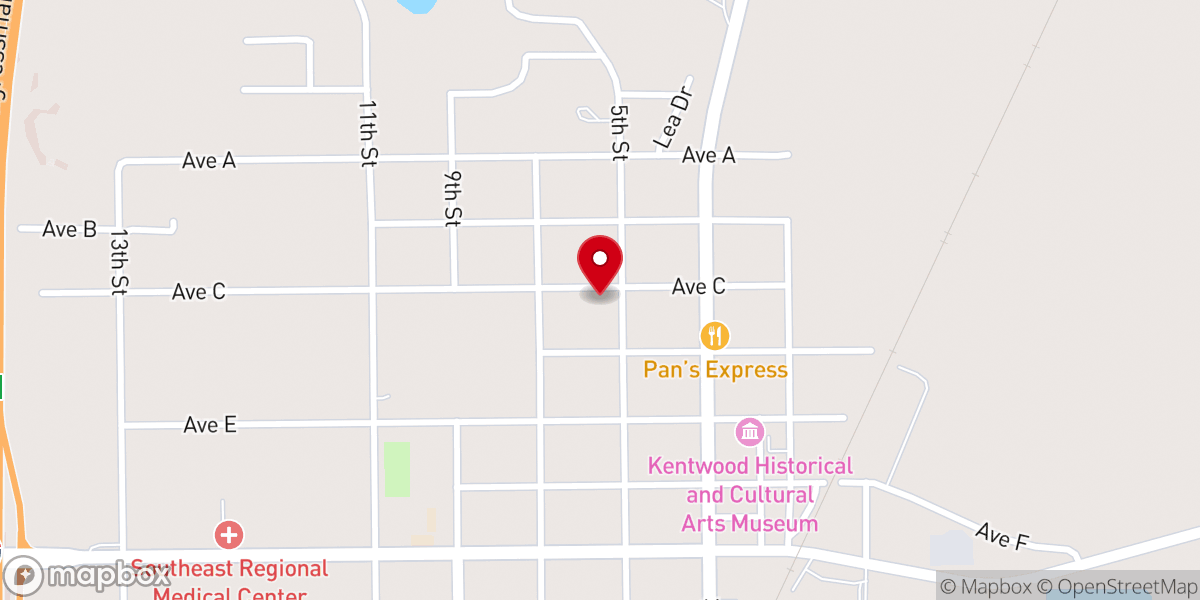 Map showing location of Saint Elizabeth Catholic church