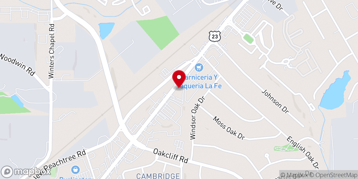 Map showing location of Korean Martyrs Catholic Church
