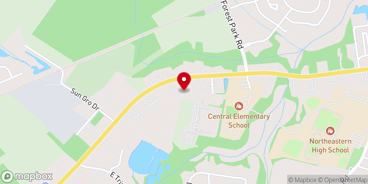 Map showing location of Elizabeth City First Church of the Nazarene