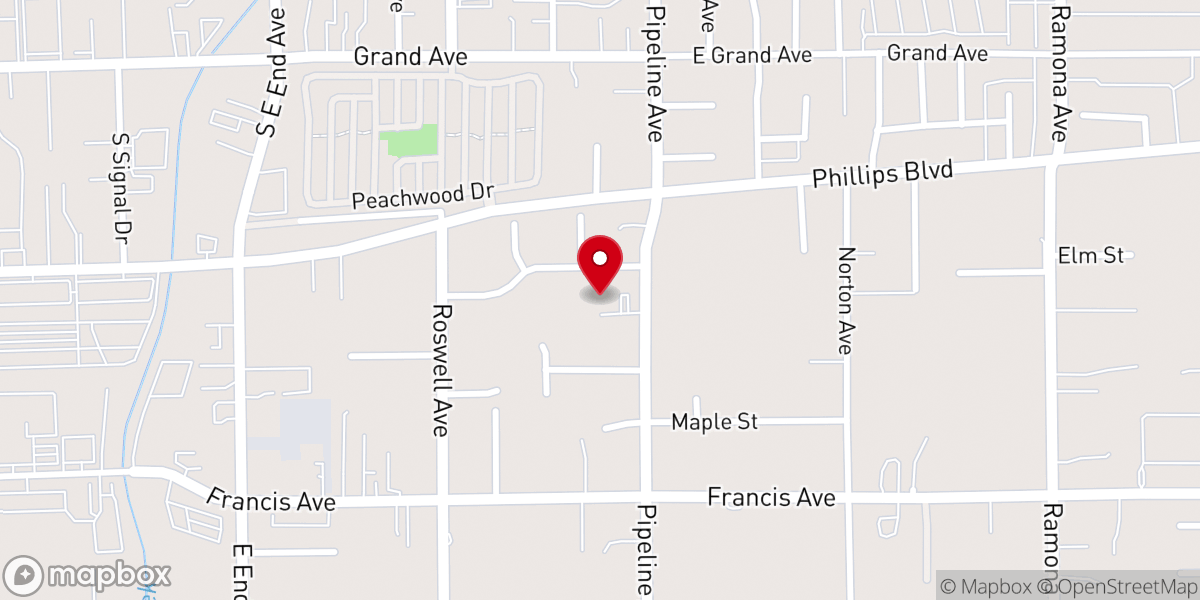 Map showing location of Watermark Fellowship Church