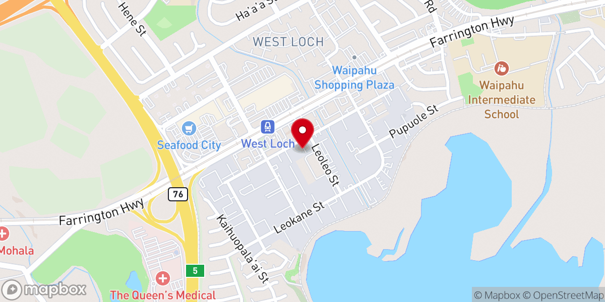 Map showing location of New Beginnings Revival Center (NBRC) Hawaii