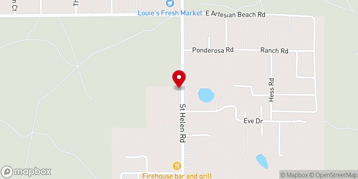 Map showing location of St Helen Catholic Church