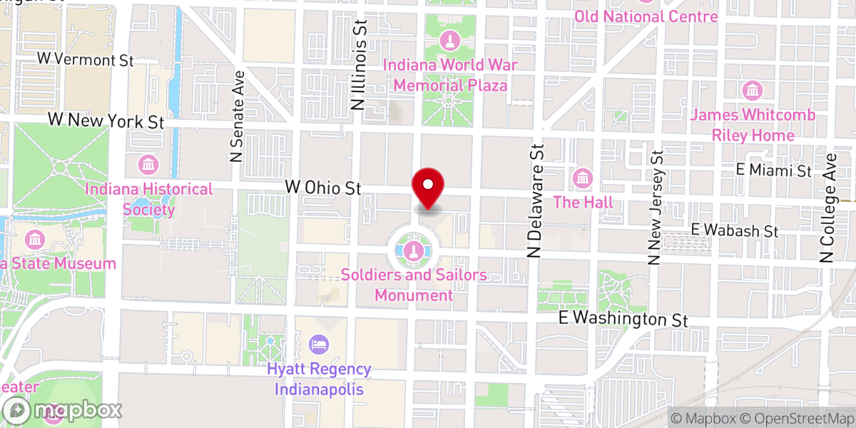 Map showing location of Christ Church Cathedral