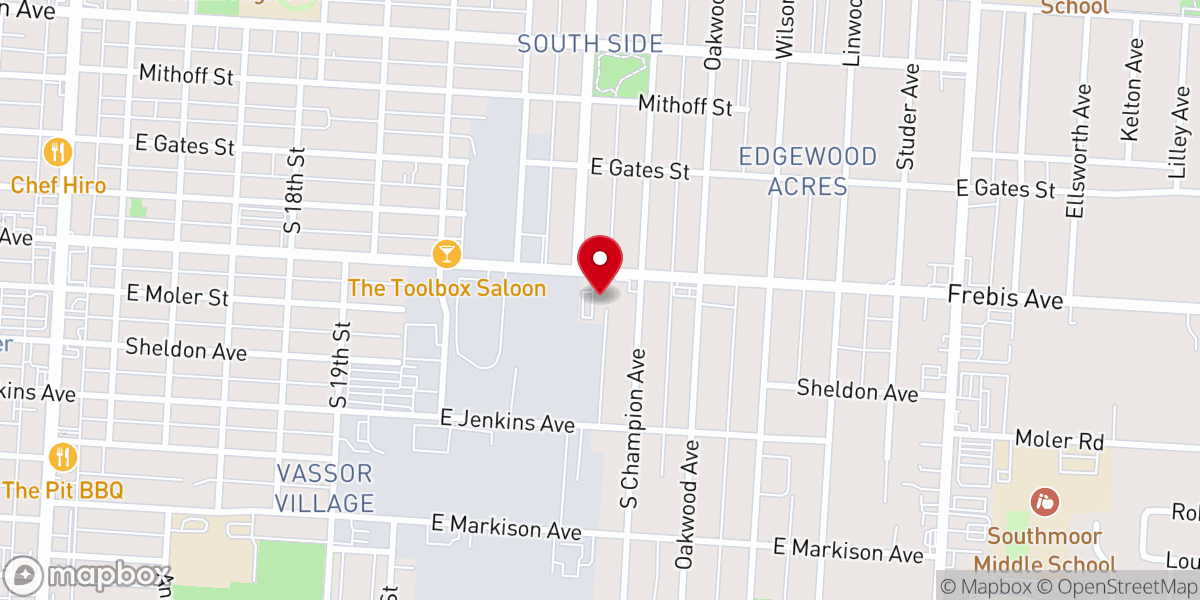 Map showing location of Little Rock Church of Christ Apostolic Faith