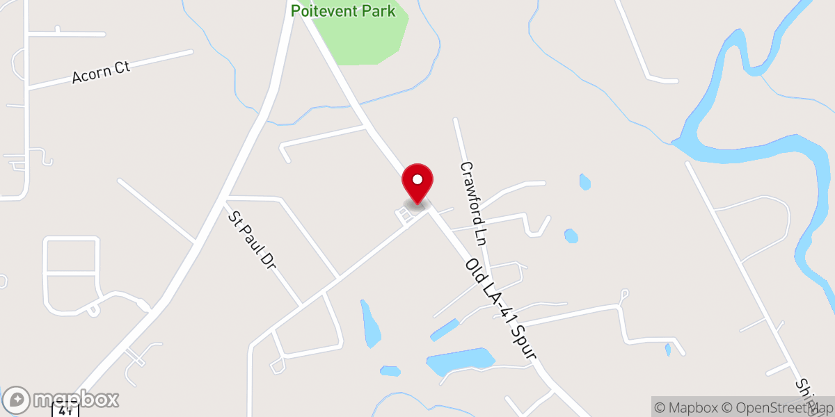 Map showing location of Saints Peter and Paul Catholic Church
