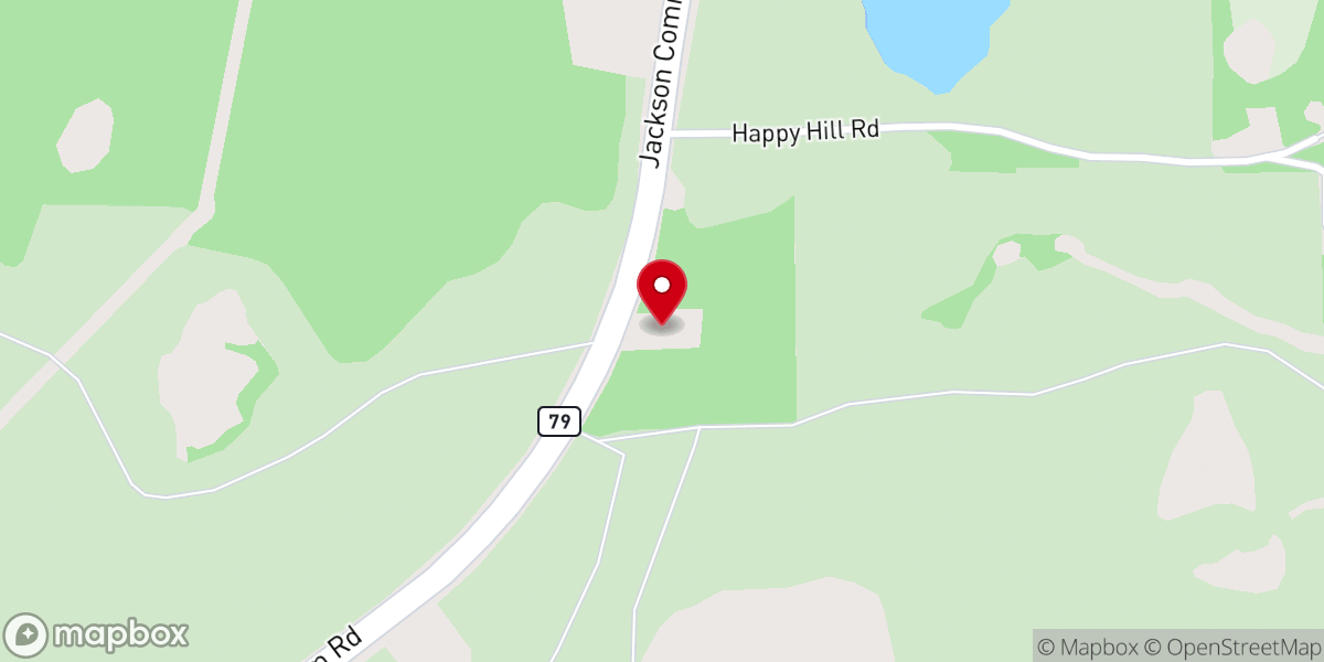 Map showing location of Oak Grove Missionary Baptist