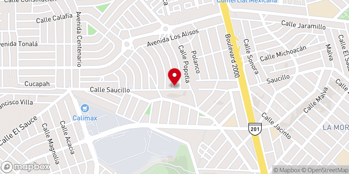 Map showing location of Iglesia Evangélica Luterana de Baja California En México El Redentor