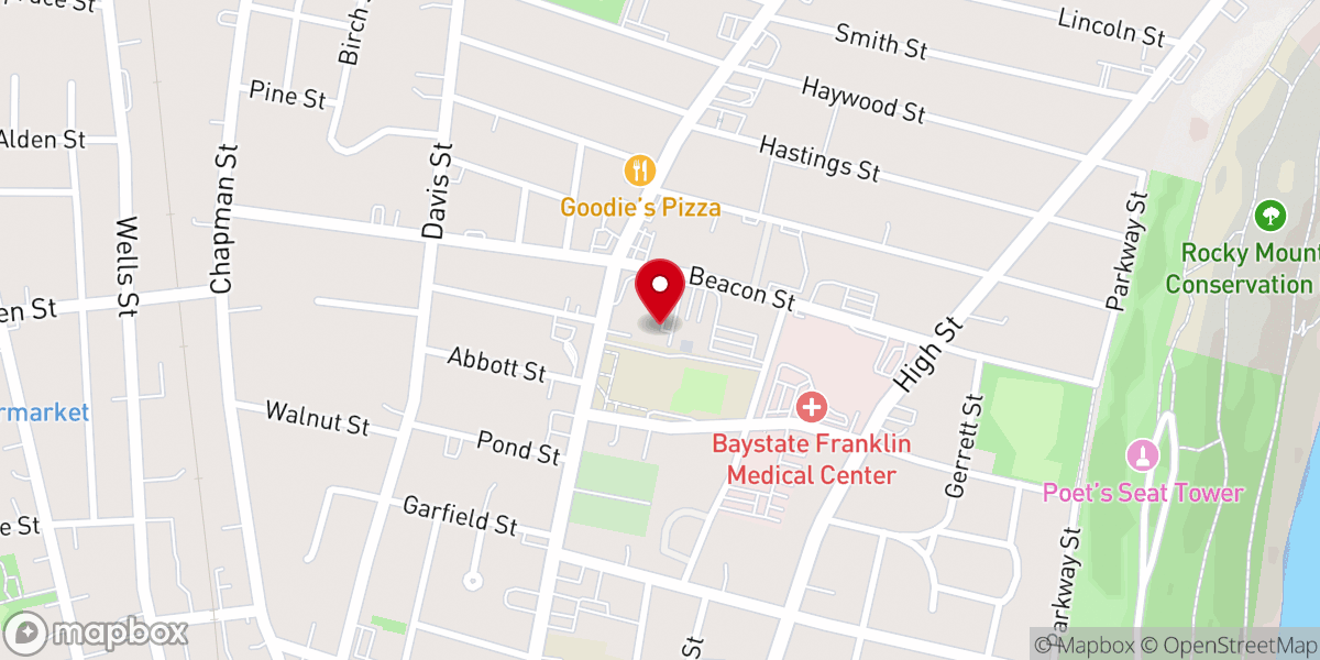 Map showing location of Blessed Trinity Parish Food Pantry