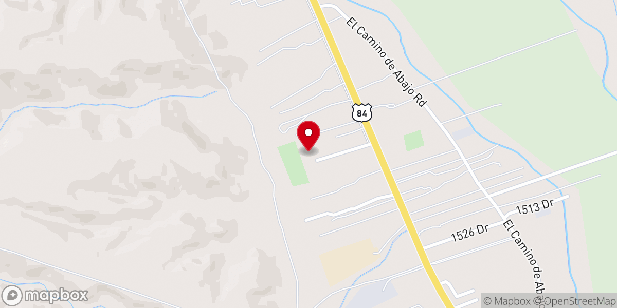 Map showing location of San Jose De Chama Catholic Church