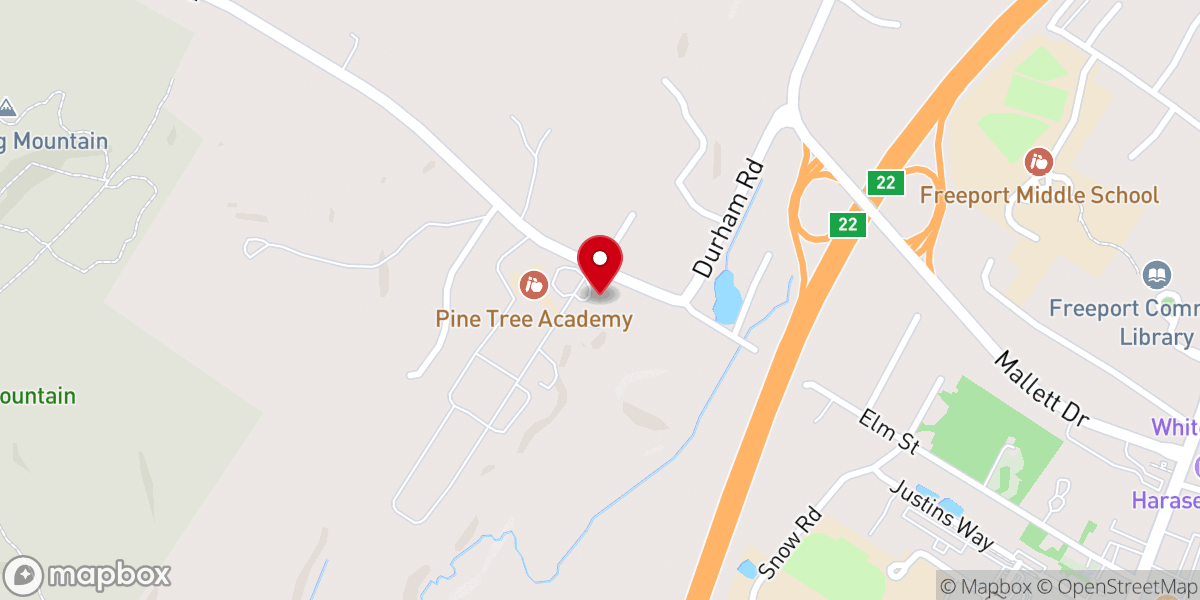Map showing location of Freeport Seventh-day Adventist Church