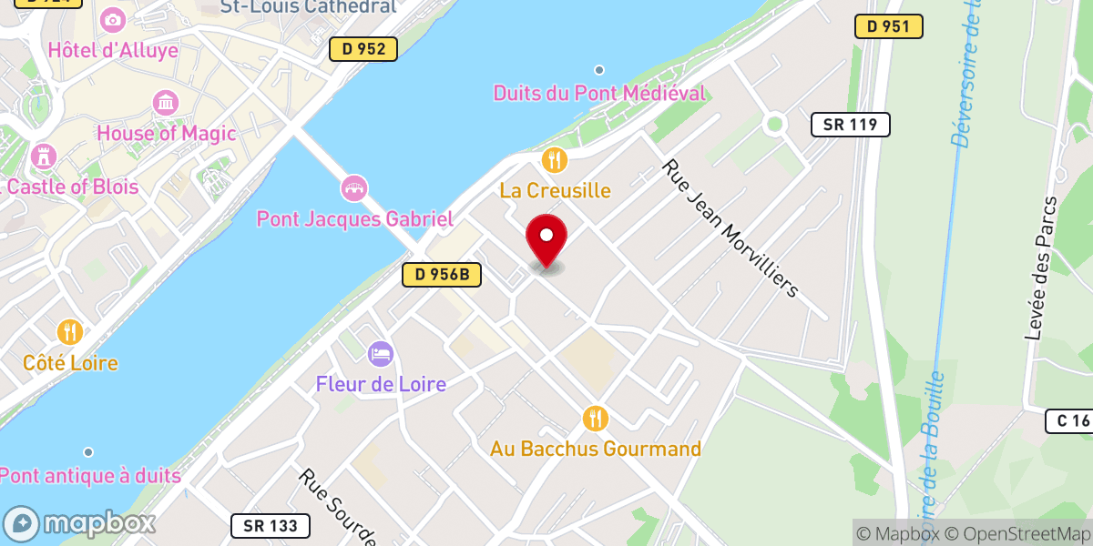 Map showing location of Église Évangélique de Pentecôte