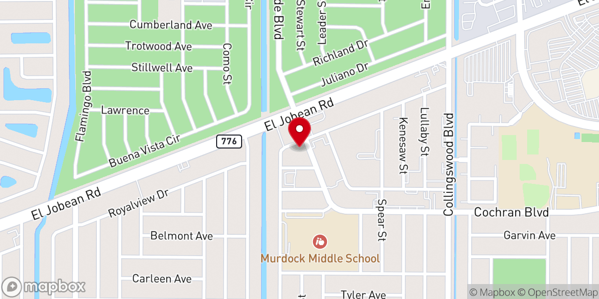 Map showing location of Saint Vincent De Paul