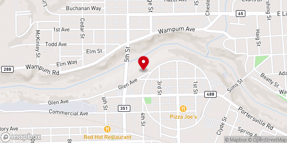 Map showing location of Hope & Light Free Methodist Church