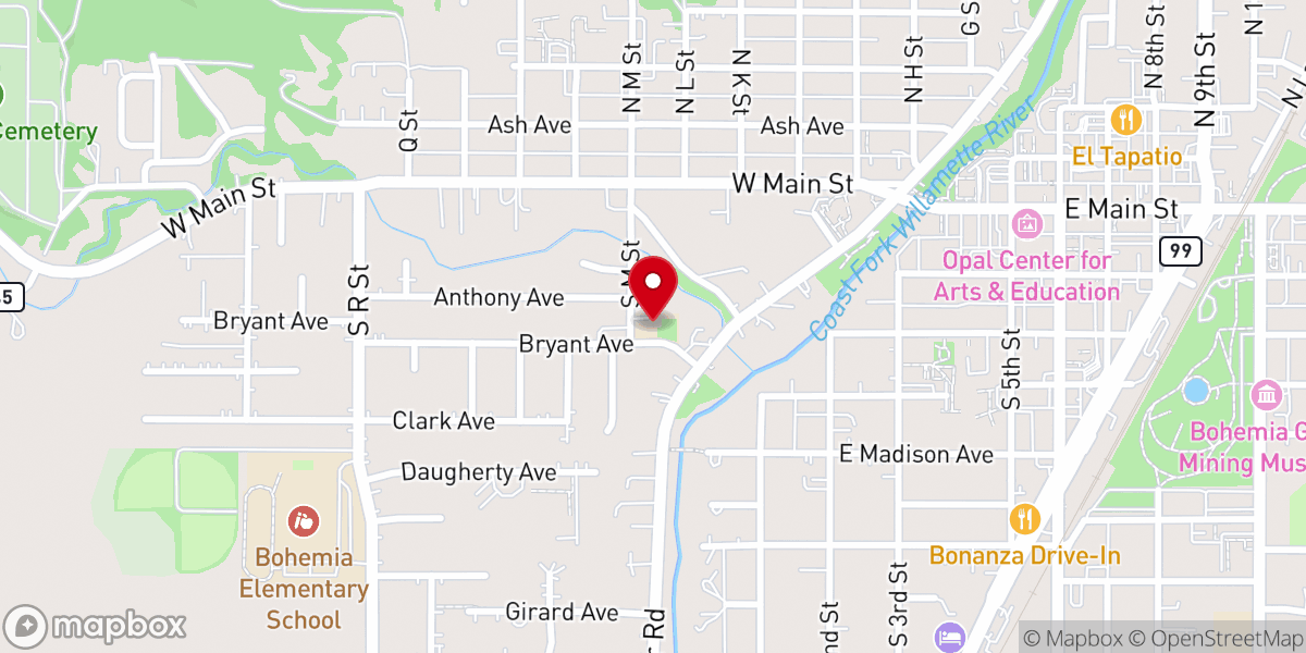 Map showing location of Iglesia de Dios E.C.