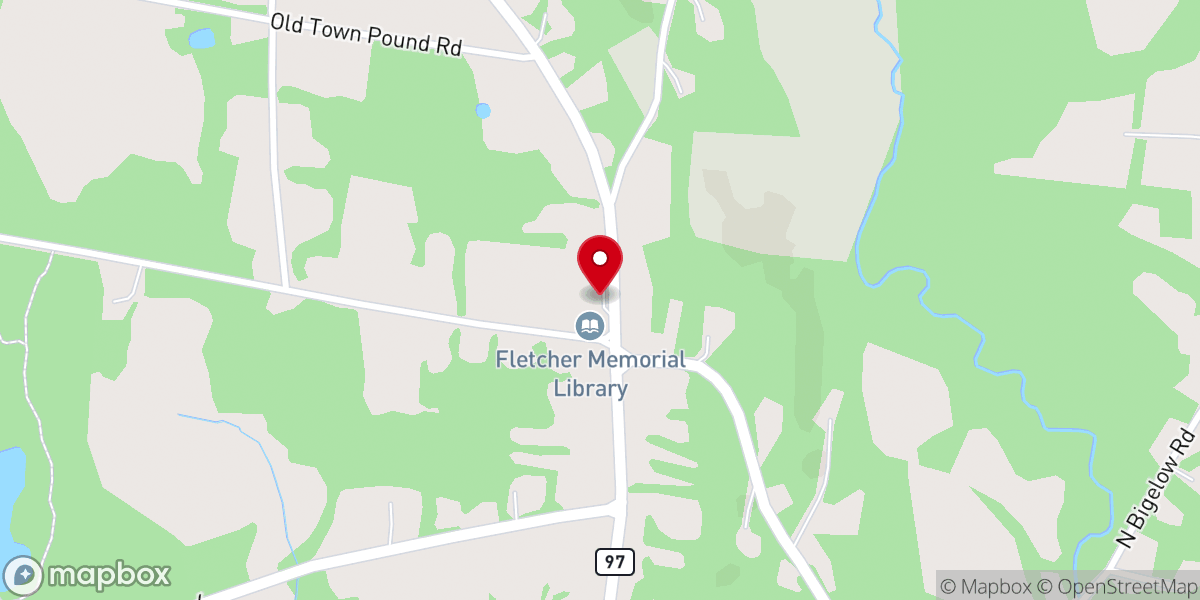 Map showing location of Hampton Congregational Church