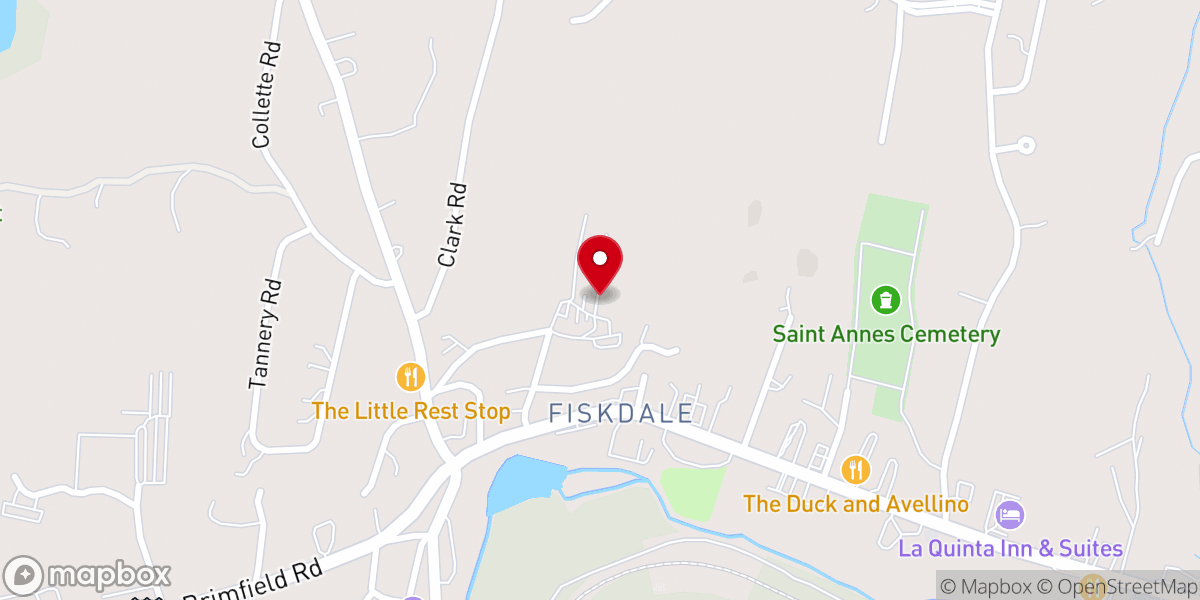 Map showing location of Angel of Hope Central MA