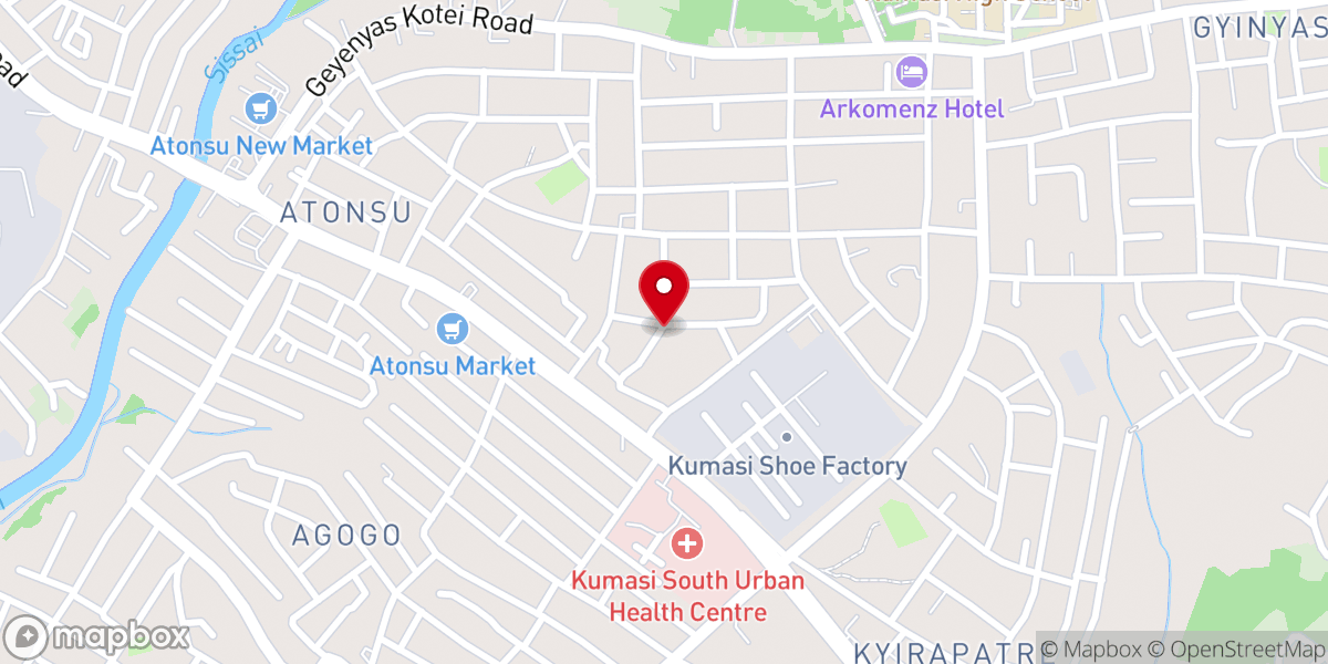 Map showing location of Emmanuel Methodist Church( Promise Land ),Atonsu-Agogo