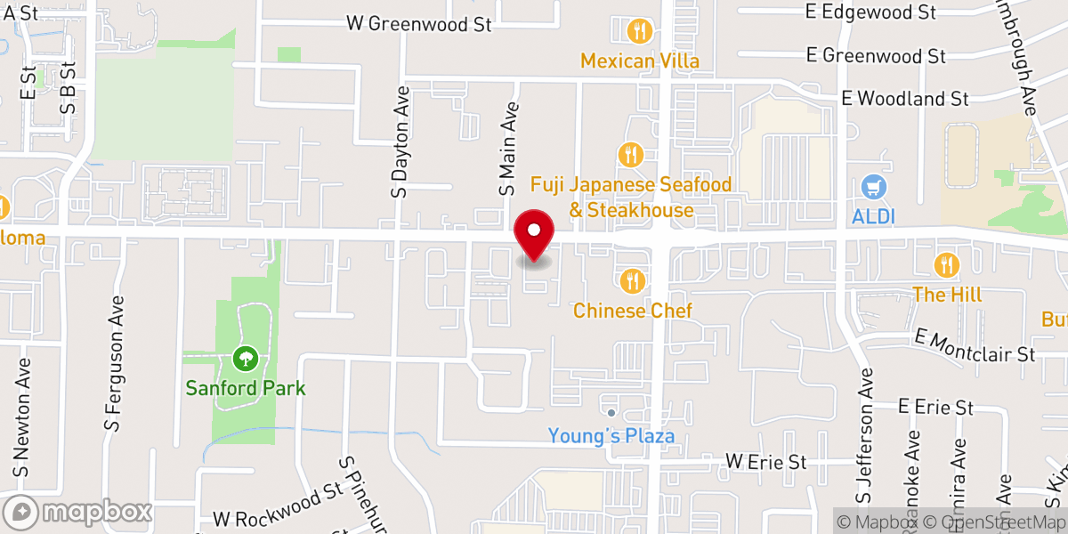 Map showing location of Jacob Ballard Ministries