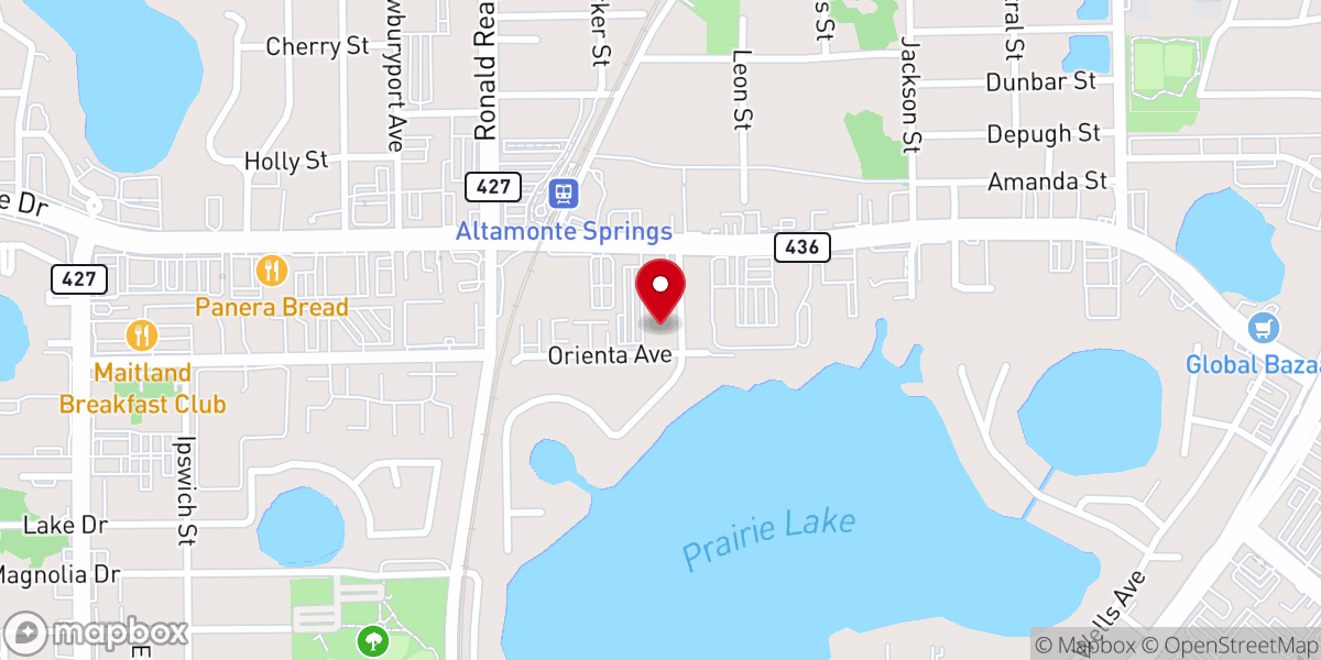 Map showing location of World Embassy International Christian Center