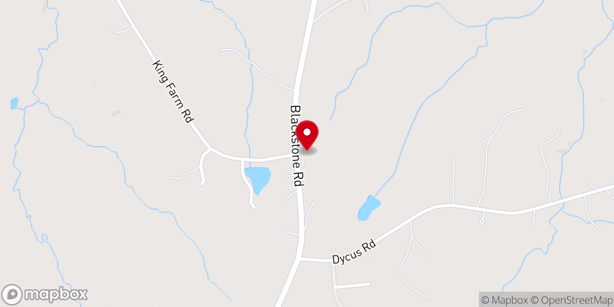 Map showing location of Poplar Springs AME Church
