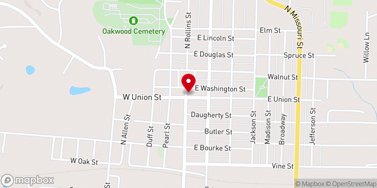 Map showing location of Immaculate Conception Church
