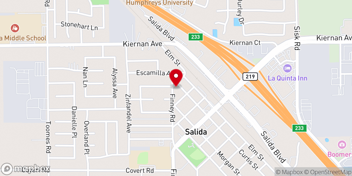 Map showing location of Rooted Church