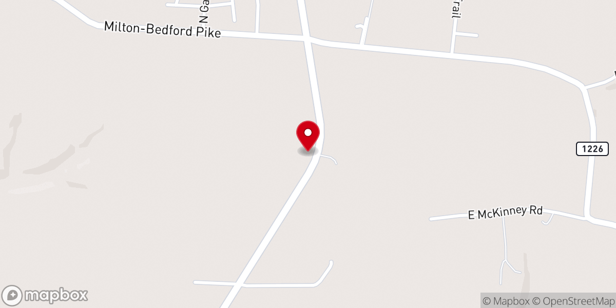 Map showing location of Crossroads Church