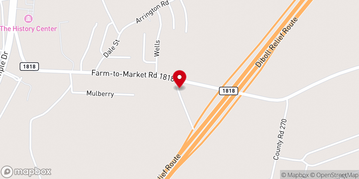 Map showing location of The Front Porch