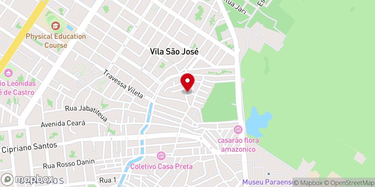Map showing location of Comunidade Nossa Senhora de Guadalupe