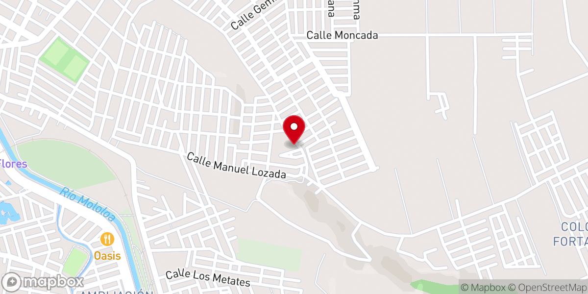 Map showing location of La fuente