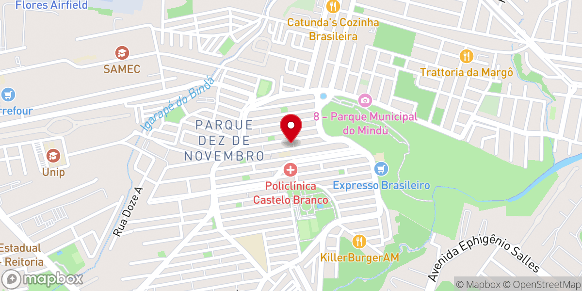 Map showing location of Paróquia Nossa Senhora de Lourdes
