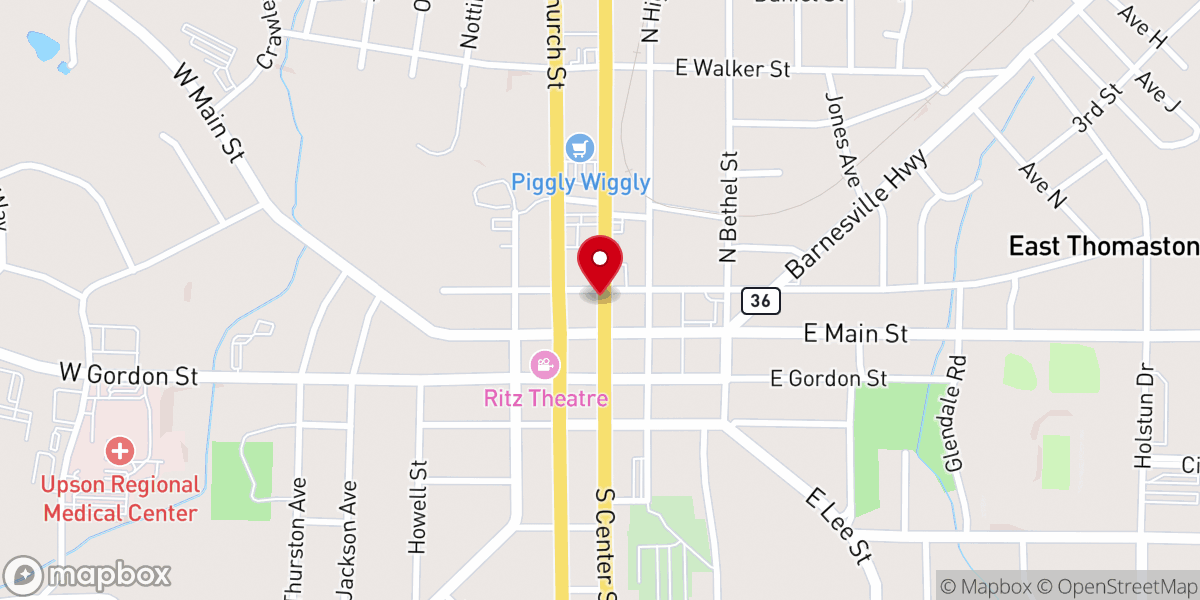 Map showing location of Rush Ministries Inc