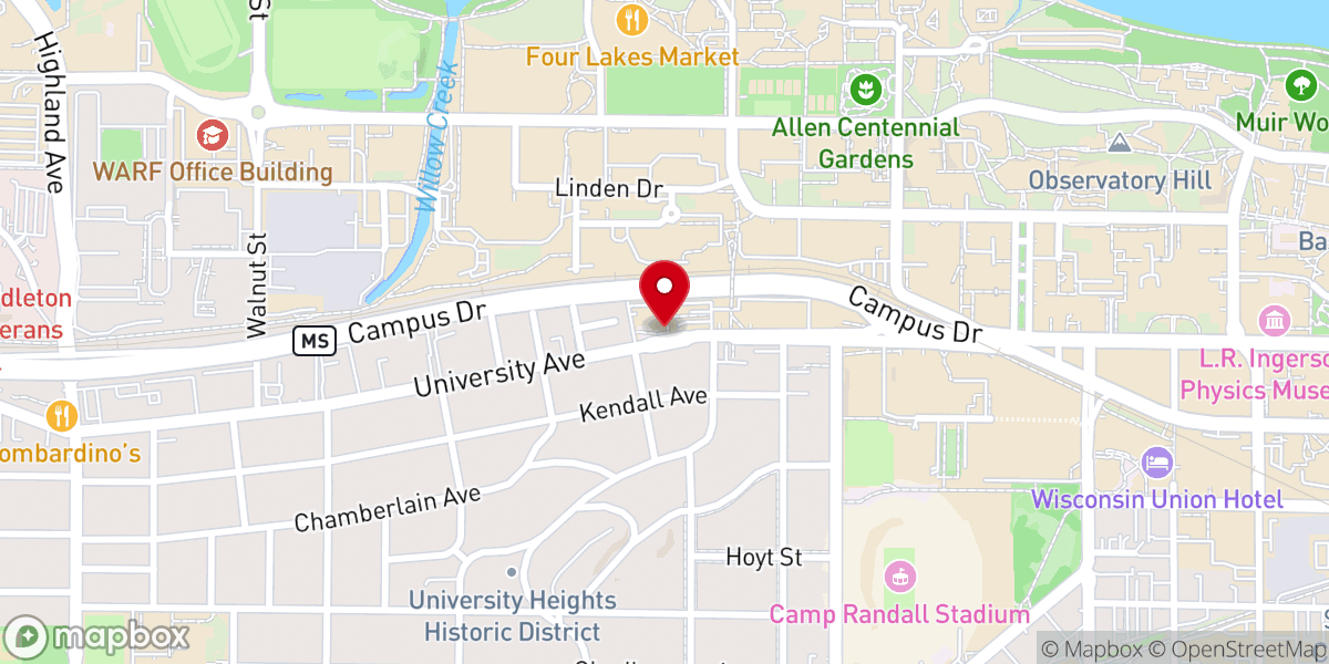 Map showing location of Francis Wayland Foundation of Wisconsin