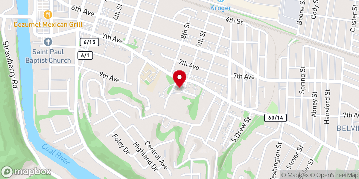 Map showing location of Saint Andrew United Methodist Church