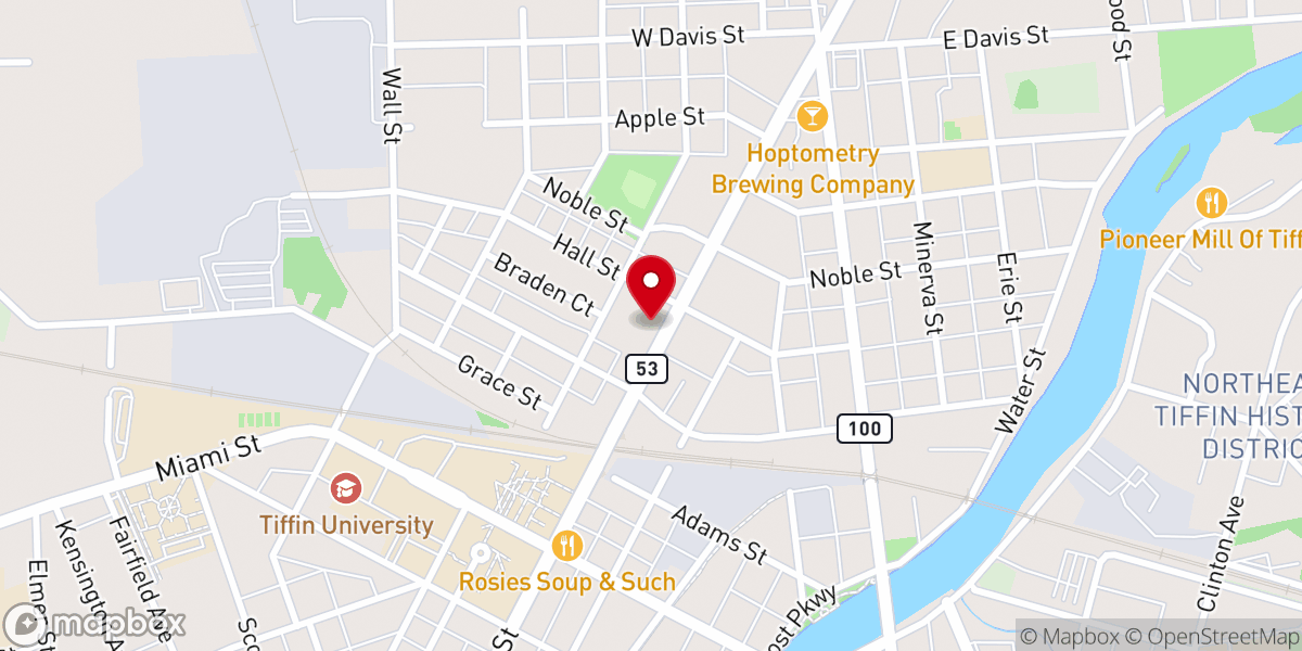 Map showing location of Faith Chapel AME Church