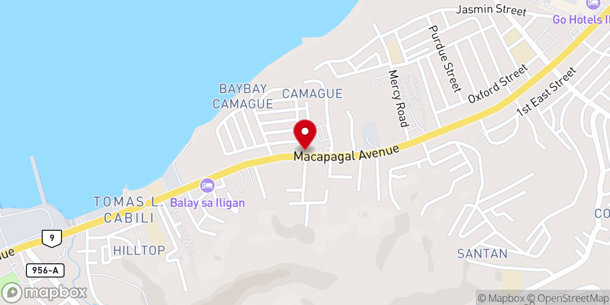 Map showing location of Christ the Life Changer Global Harvest-Iligan