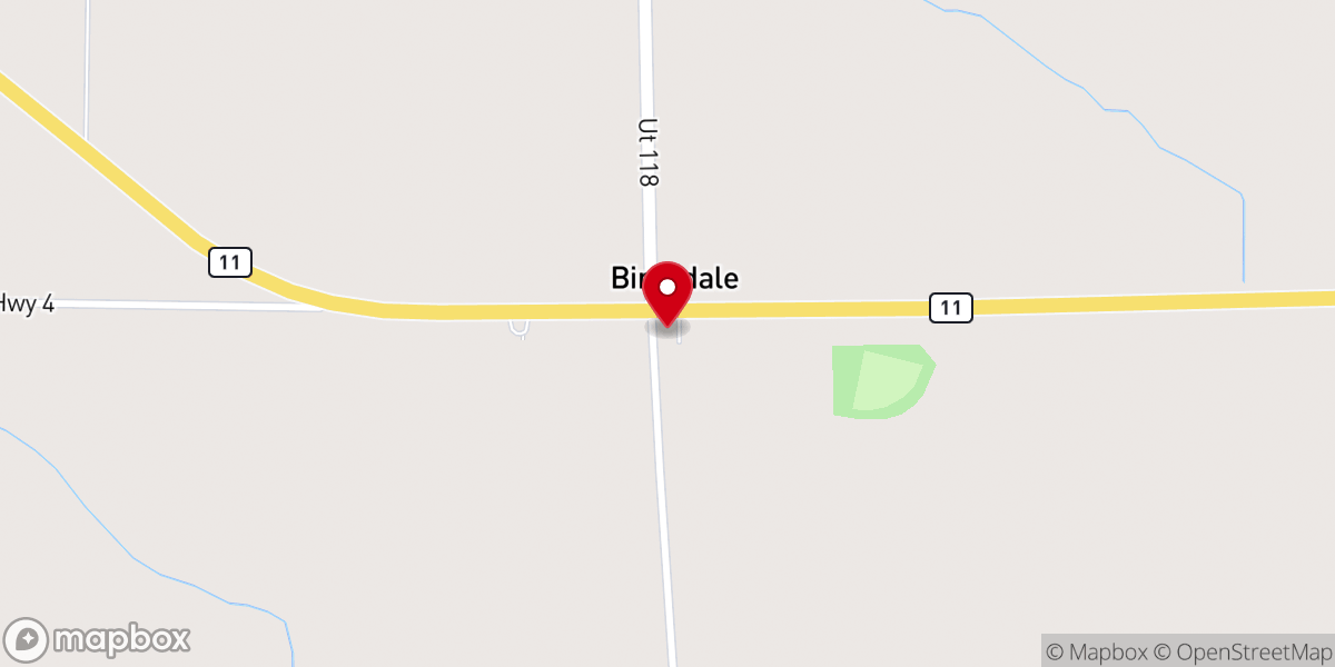 Map showing location of Birchdale Congregational Church