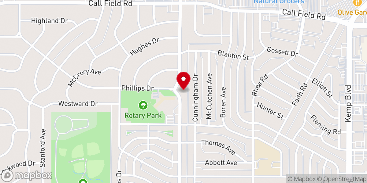 Map showing location of Saint Marks United Methodist Church