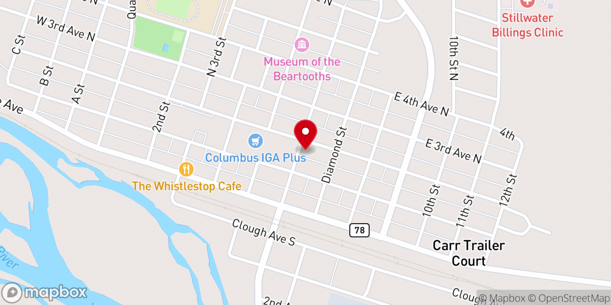 Map showing location of Purpose Church Assemblies of God