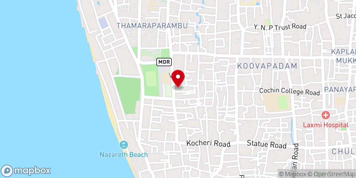 Map showing location of St. Joseph's Roman Catholic Church