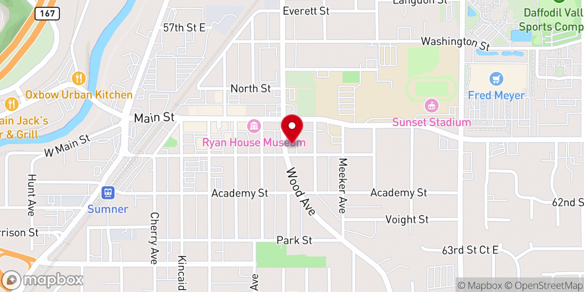 Map showing location of Sumner United Methodist Church