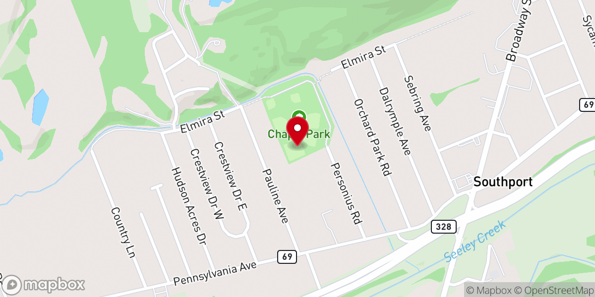 Map showing location of Chapel Park